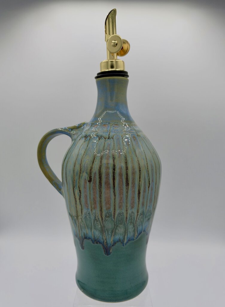 Oil Cruet- Ice/Tourmaline Rain