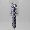 Silver Lavender Dragon Scale Fidget Keychain Long
