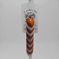 Silver Orange Dragon Scale Fidget Keychain Long