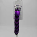 Black, Purple Dragon Scale Fidget Keychain Long