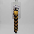 Black, Gold Dragon Scale Fidget Keychain Long