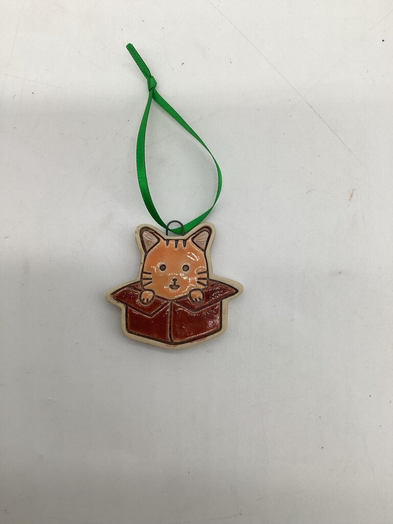 Cat in a Box Ornament
