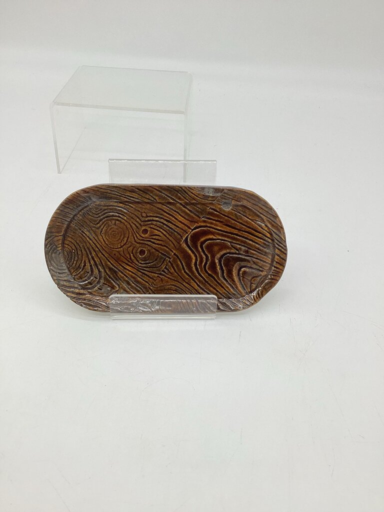 Small Wood Ceramic Tray