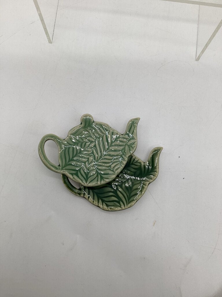 Green Leaf Teabag Rest