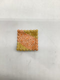 Bright Yellow and Orange Ceramic Spoonrest