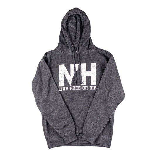 NH Logo Unisex Hoodie - Dark Heather Grey