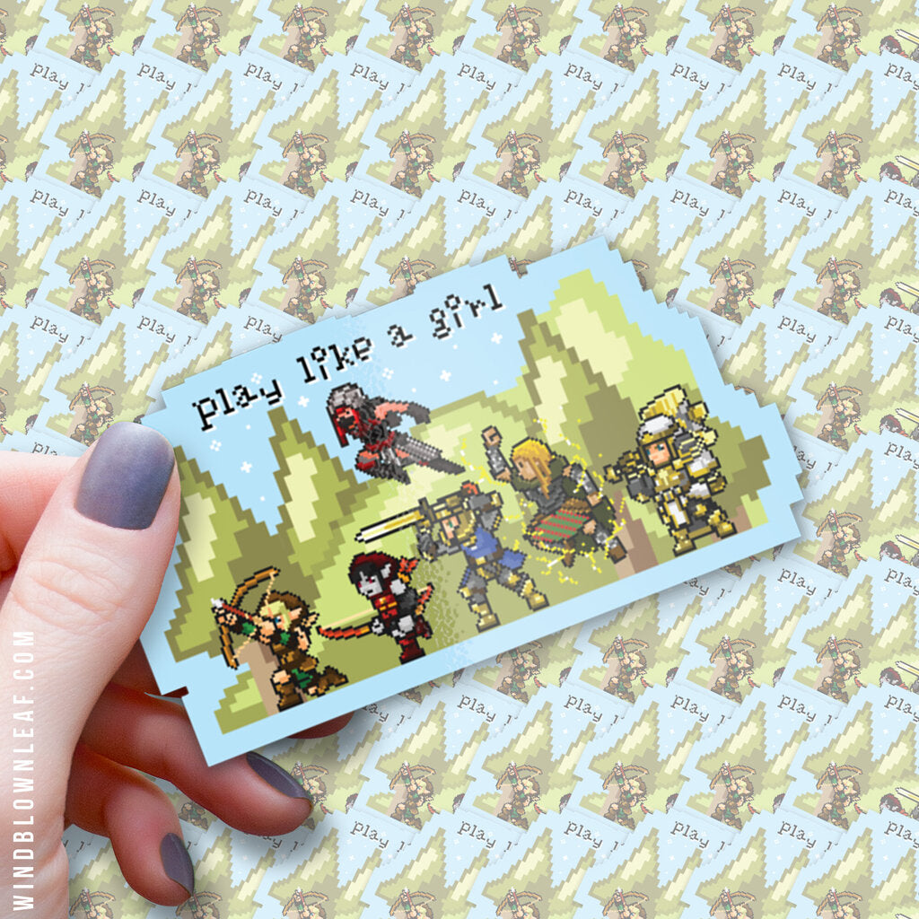 Sticker - Play Like A Girl 3/$10