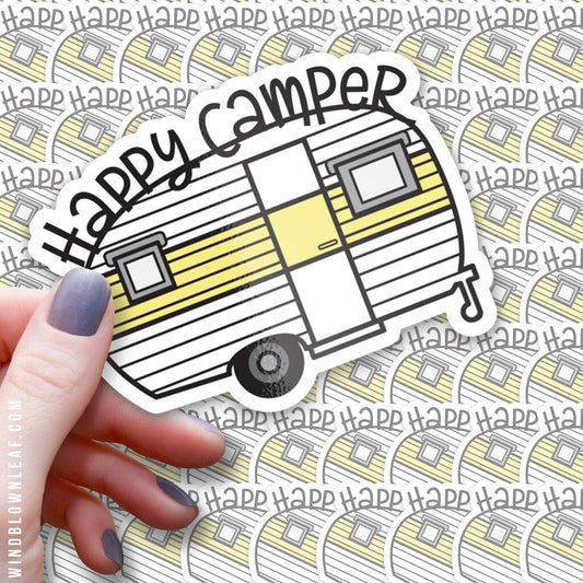 Sticker - Happy Camper 3/$10