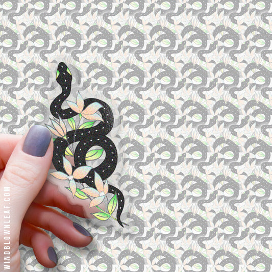 Sticker Floral Snake Sticker - Floral Snake 3/$10