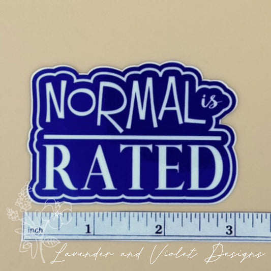 NORMAL IS OVERRATED VINYL STICKER