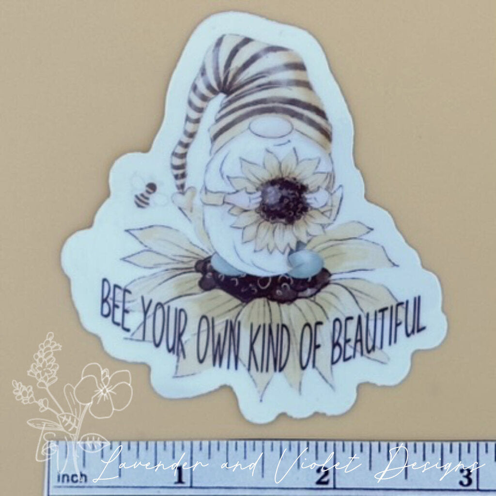 BEE BEAUTIFUL VINYL STICKER