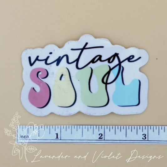 VINTAGE SOUL VINYL STICKER