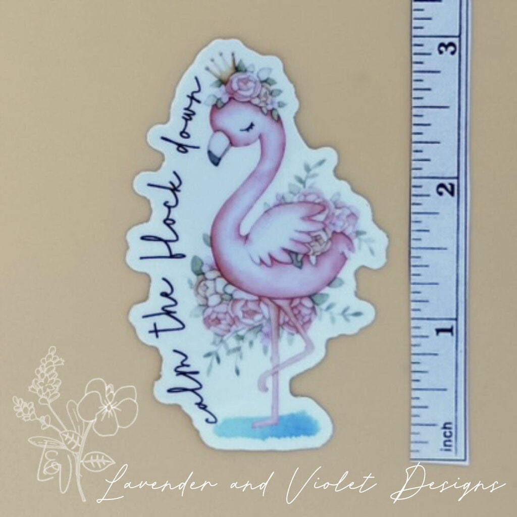 FLAMINGO VINYL STICKER