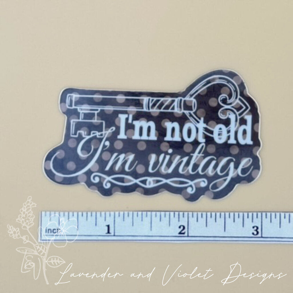 IM VINTAGE VINYL STICKER