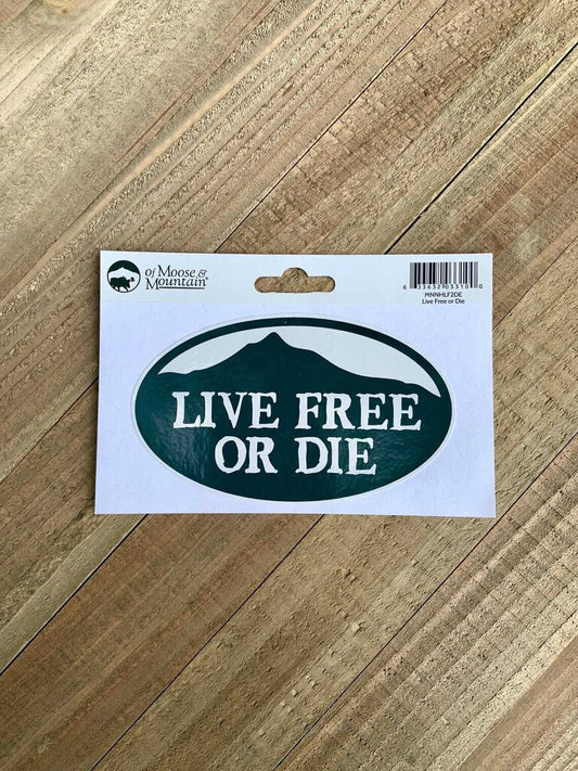 LIVE FREE OR DIE MTN DECAL