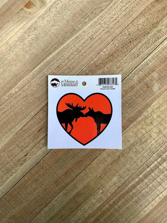 MOOSE LOVE COUPLE DECAL