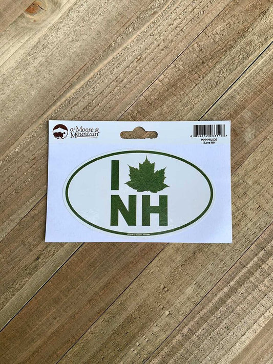 I LOVE NH MAPLE DECAL