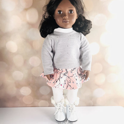 Ice-Skating Doll Clothing Set